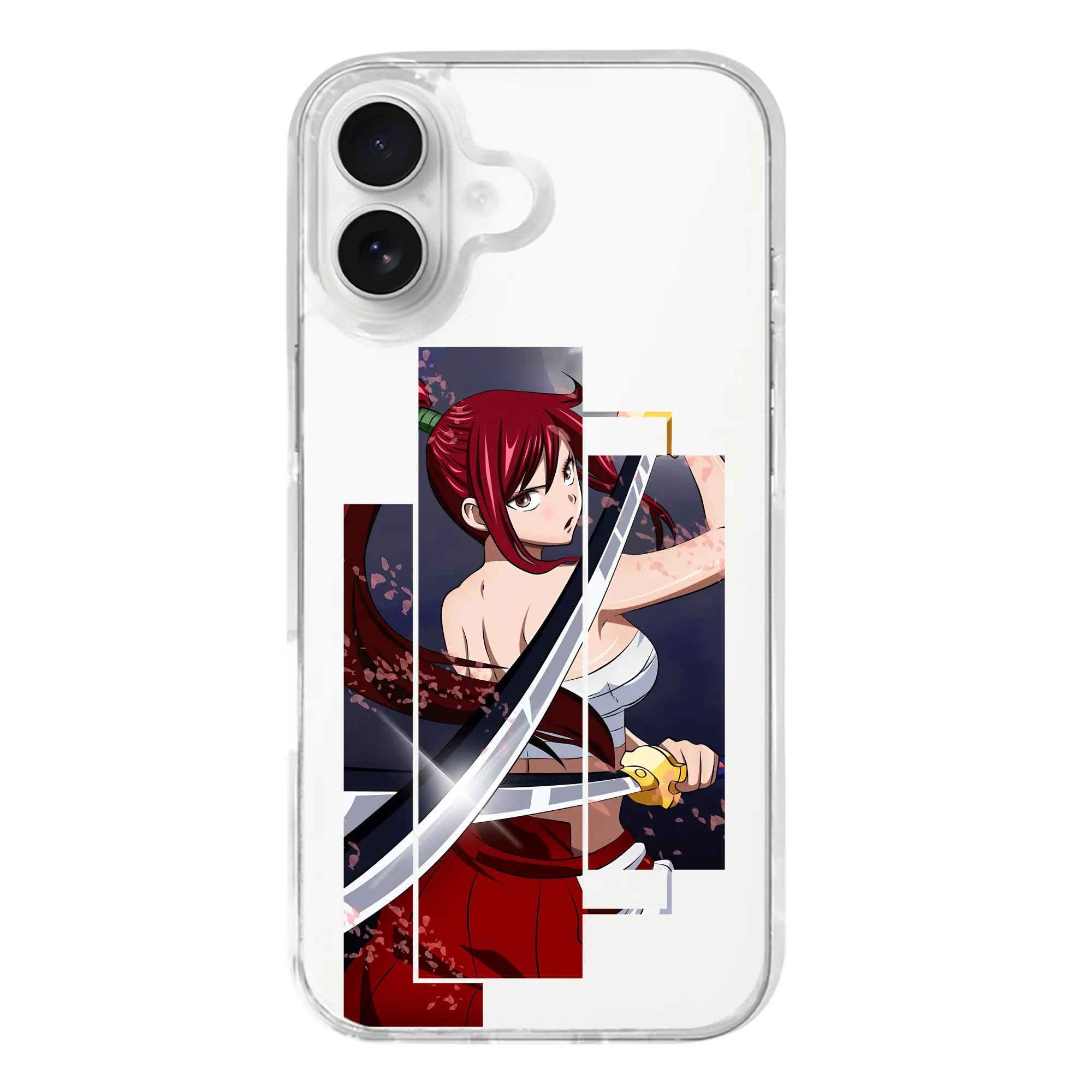 フェアリーテイル グッズ エルザ・スカーレット - iPhone 17シリーズ 透明スマホケース – 薄型・耐衝撃・精密フィット保護カバー